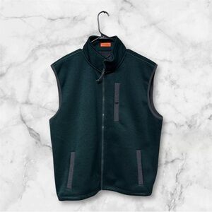 St. John's Bay Green Fleece Vest Casual Outdoor windproof water resistant large